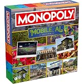 Monopoly Board Game &ndash; Mobile, AL Edition: 2-6 Players Family Board Games for Kids and Adults, Board Games for Kids 8 and Up, Great for Game Night