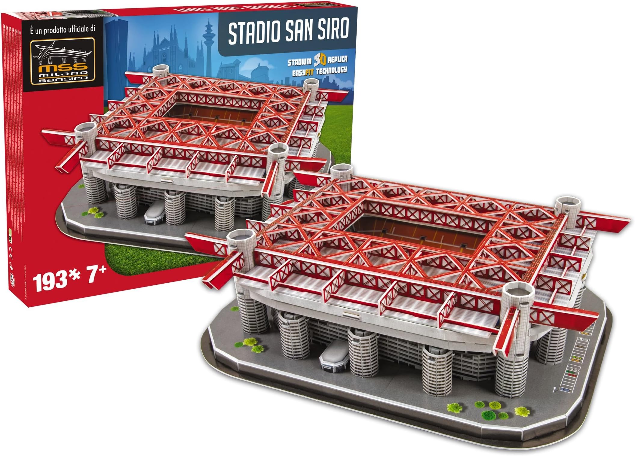 NANOSTAND San Siro Milan AC Puzzle - Red/Grey, Size One