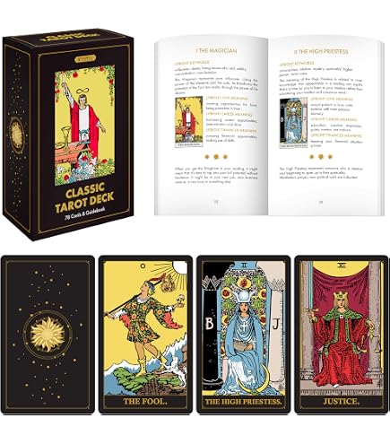 Amazon.com: ZEATIUM Original 78 Tarot Deck Tarot Cards with