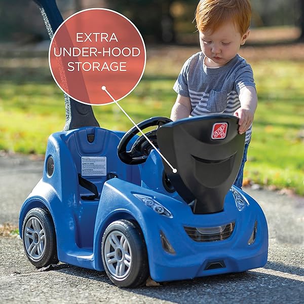STEP2 PUSH AROUND BUGGY GT KIDS PUSH CAR, RIDE ON TOY, STROLLER SUBSTITUTE, INCLUDES SEAT BELT & HORN, MADE OF DURABLE PLASTIC, MAX WEIGHT 50 LBS., FOR TODDLERS 1.5-3 YEARS OLD, PINK