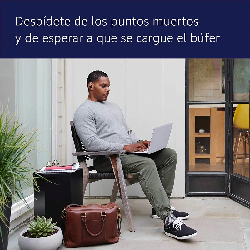 Router wifi de malla eero 6 de Amazon | Con Ethernet de 900 Mb/s, 140 m2 de cobertura y capacidad para conectar más de 75 dispositivos | 1 unidad, modelo de 2021