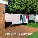 Vileda Dual Cordomatic 30m Retractable Washing Line Garden Indoor Outdoor view 3