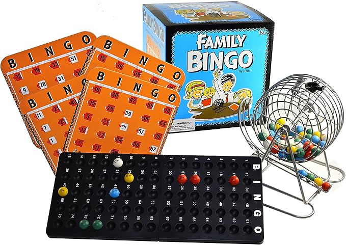 Regal Games Family Bingo Set with Shutter Slide Cards