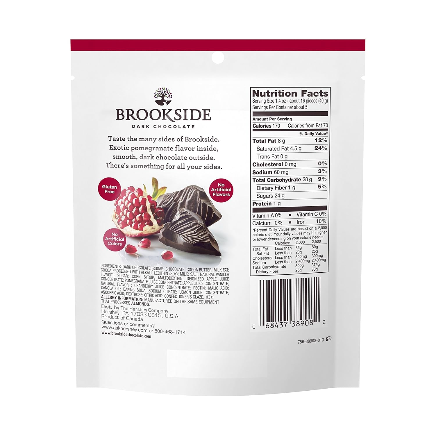 Brookside Chocolate Covered Pomegranate Nutrition Facts Nutrition Pics