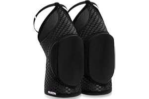Queen Wear – Black Fire Grip – Pole Dance Knee Pads – Perfect Woman Protection for Ballet Modern Dance and Indoor Sports (XXL)
