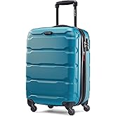 Samsonite Omni PC Hardside Expandable Luggage with Spinner Wheels, Caribbean Blue, Carry-On 20-Inch