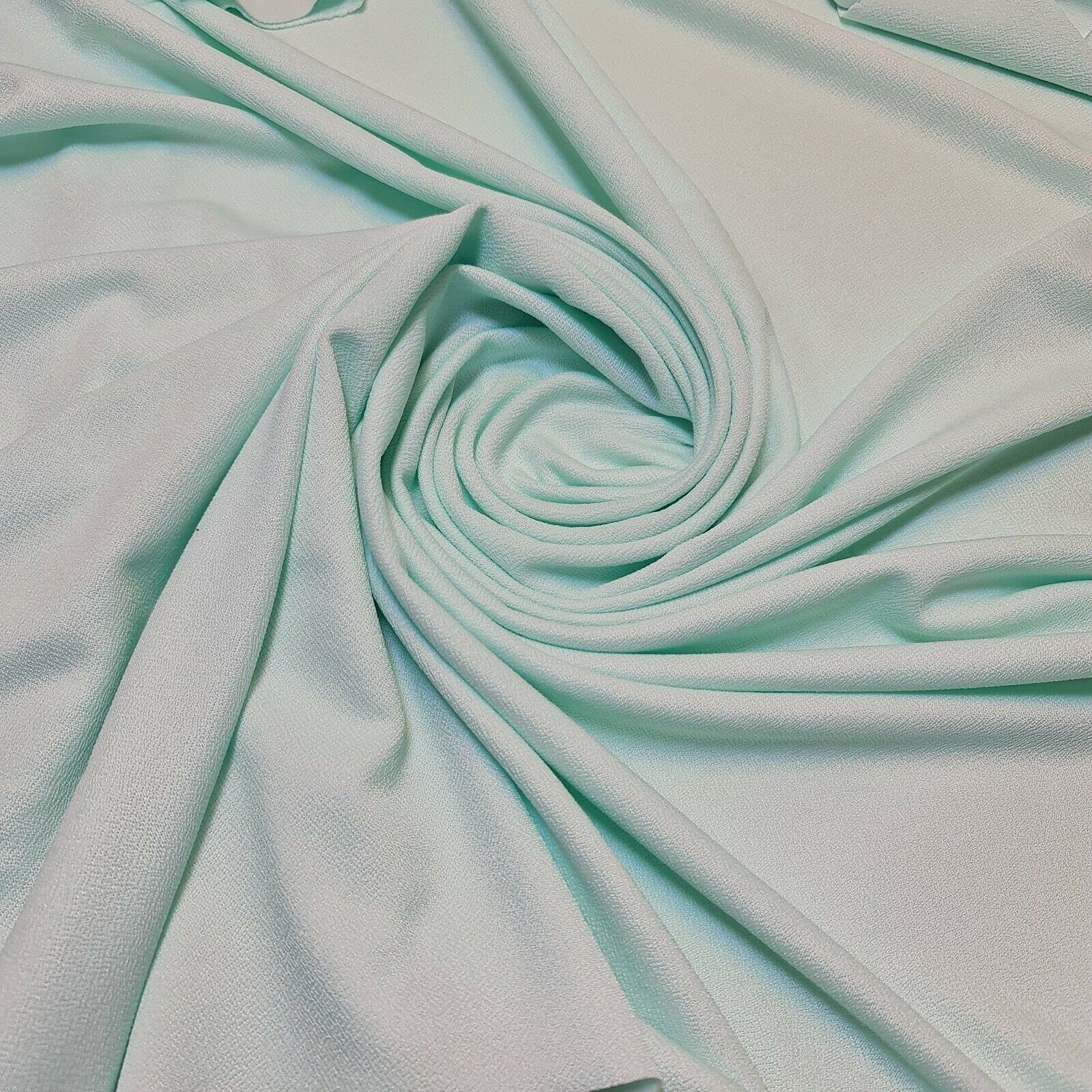 Plain/Printed ITY Spandex Jersey Elastane Stretch Dress Leggings Fabric 58" - 150cm Wide Sold As 1 Meter Pre - Cut Lengths (Mint)