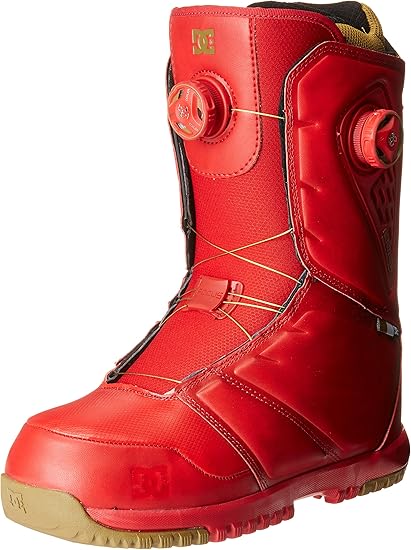 red snowboard boots
