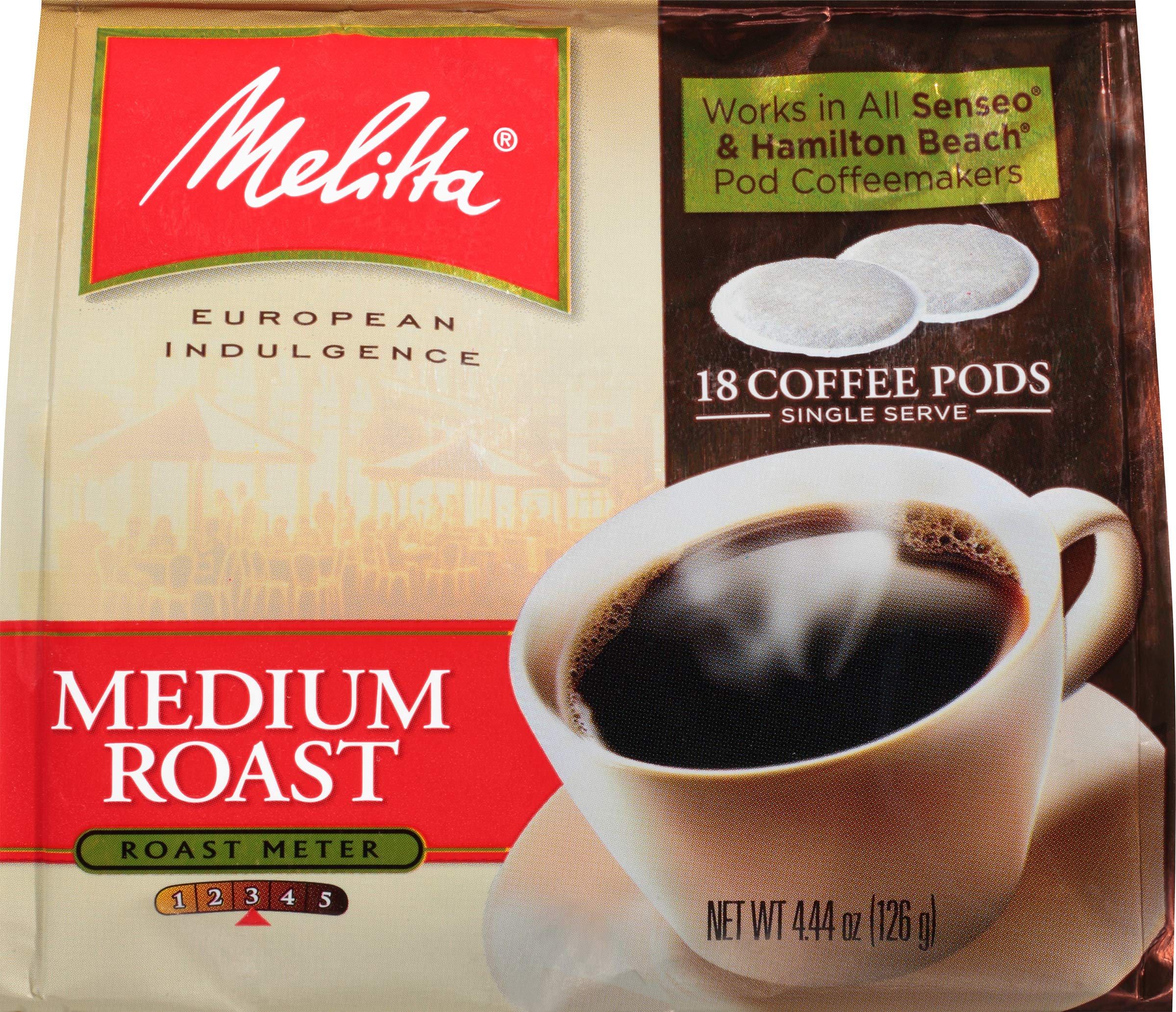 Melitta Coffee Pods for Senseo & Hamilton Beach Pod Brewers, Sumatra