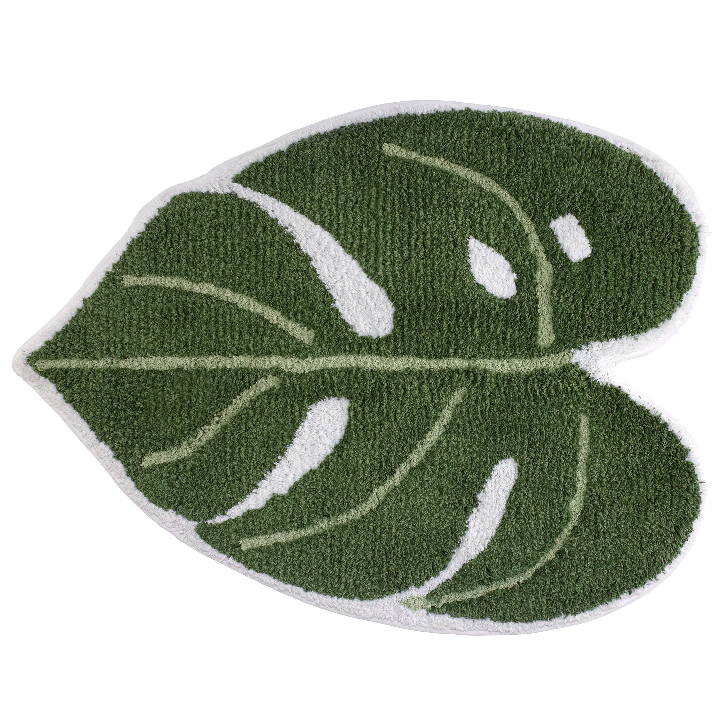 Avanti Linens Viva Palm Collection, Cotton, Green, Bath Rug