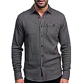 Robert Graham Men’s Bressett Long Sleeve Knit Button Down Overshirt