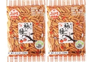 Japanese Traditional Rice Crackers : Nori Maki Arare/ Kaki No Tane 2packs (Kaki No Tane Wasabi)