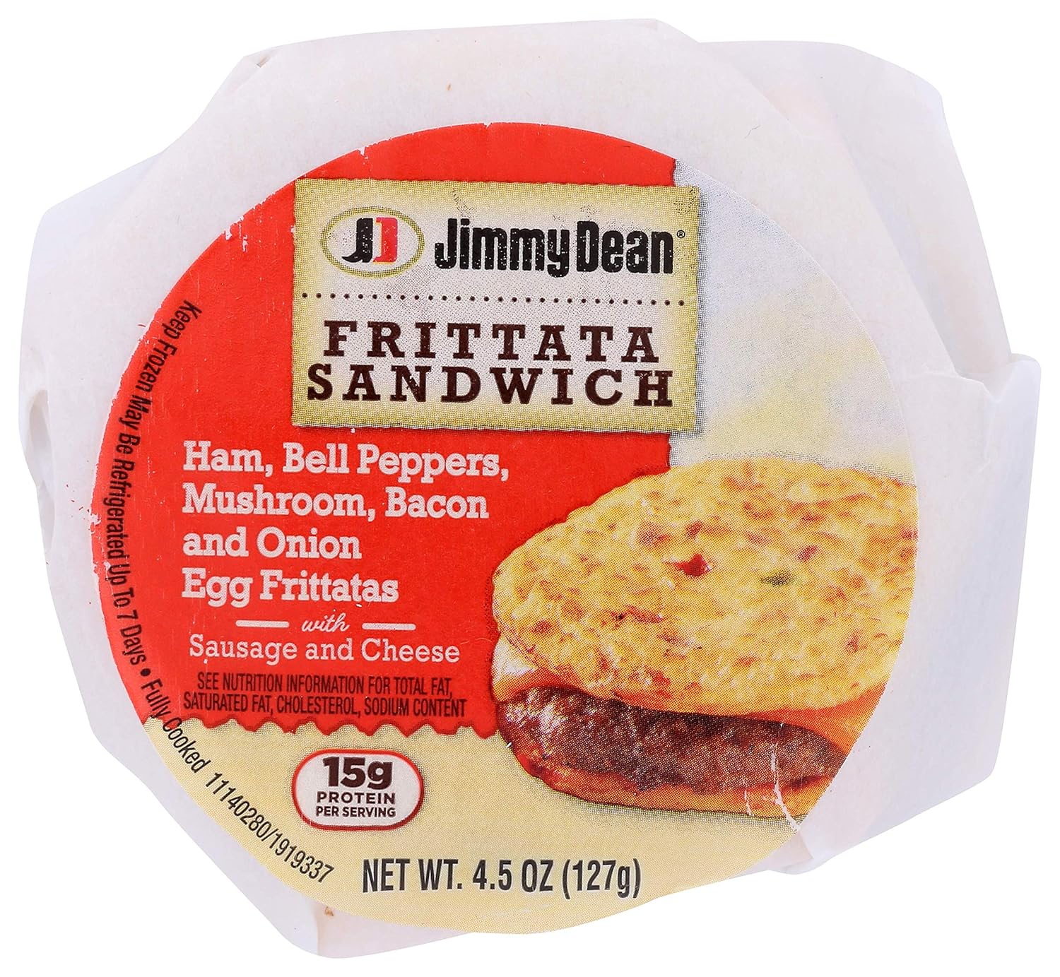 Jimmy Dean Farmer Frittata Breakfast Sandwich With Sausage Cheese 4 5 Oz Pack Of 12 Amazon Com Grocery Gourmet Food