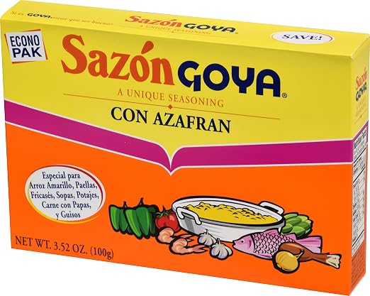 Goya sazon con azafran seasoning (041331037778)