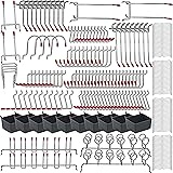 Ej.Life 114Pcs Pegboard Hooks Sortiment Mit Pegboard Bins, Peg Locks Metallhaken Heavy Duty Pegboard Zubehor Organizer Kit Fur Hangende Aufbewahrung 78057846 - View #11