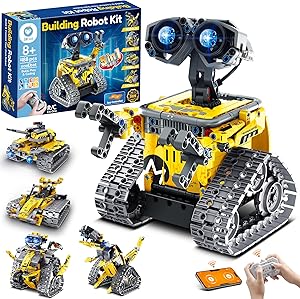 Sillbird Roboter Baukasten für Jungen 8-12 Jahre, 5-in-1 programmierbares Robotik Set mit App & Fernbedienung, Mint Technik Spielzeug, Geschenk für Weihnachten und Geburtstag, 488 Teile