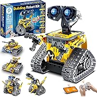 Sillbird Robot Building Kit with Remote Control STEM Gifts for Boys Age 8-13, Technic Coding Robotic Toys for Kids Birthday, 
