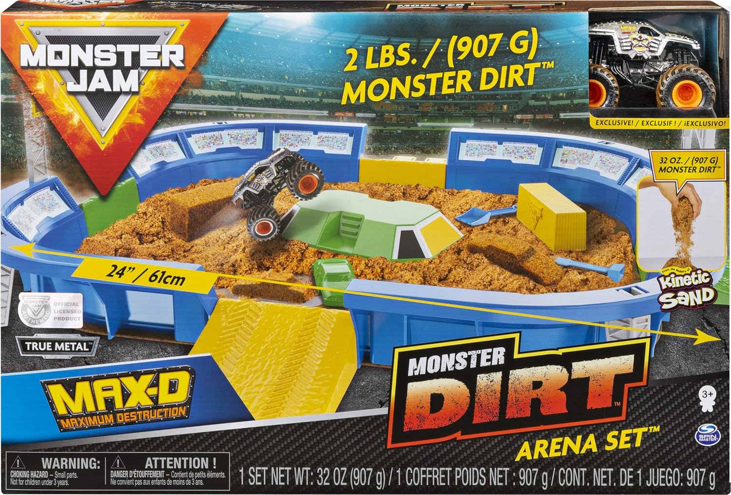 Monster Jam 164 Dirt Arena Playset Sets de juguetes (Coche y