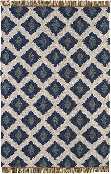 Benuta Tapis De Salon Moderne Kilim Pas Cher Bleu 120x180 Cm Sans Pollution 100 Laine Ikat Tisse Plat Salon Amazon Fr Cuisine Maison