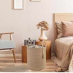 XUANGUO Rope Laundry Basket Laundry Hamper for