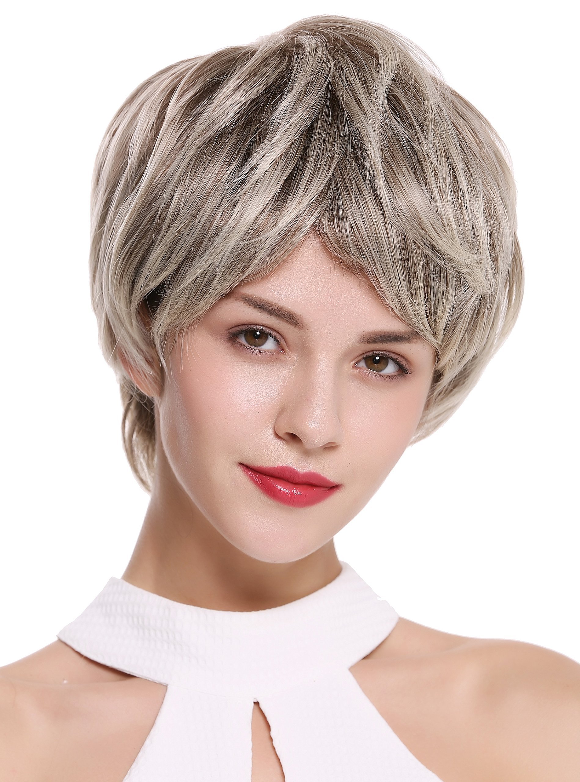 WIG ME UP - IRIS-859T Lady Quality Wig short voluminous straight smooth light slivery gray