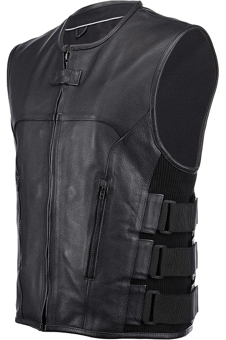 Cow Leather Tactical Club Vest 