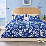 Love's Cabin King Size Quilt Bedding Set - Coastal