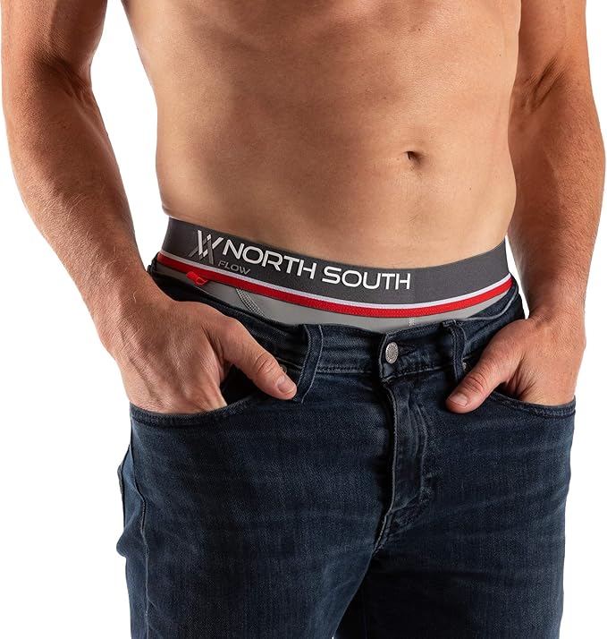 North South Underwear Men's Athletic Performance Boxer Briefs Premium