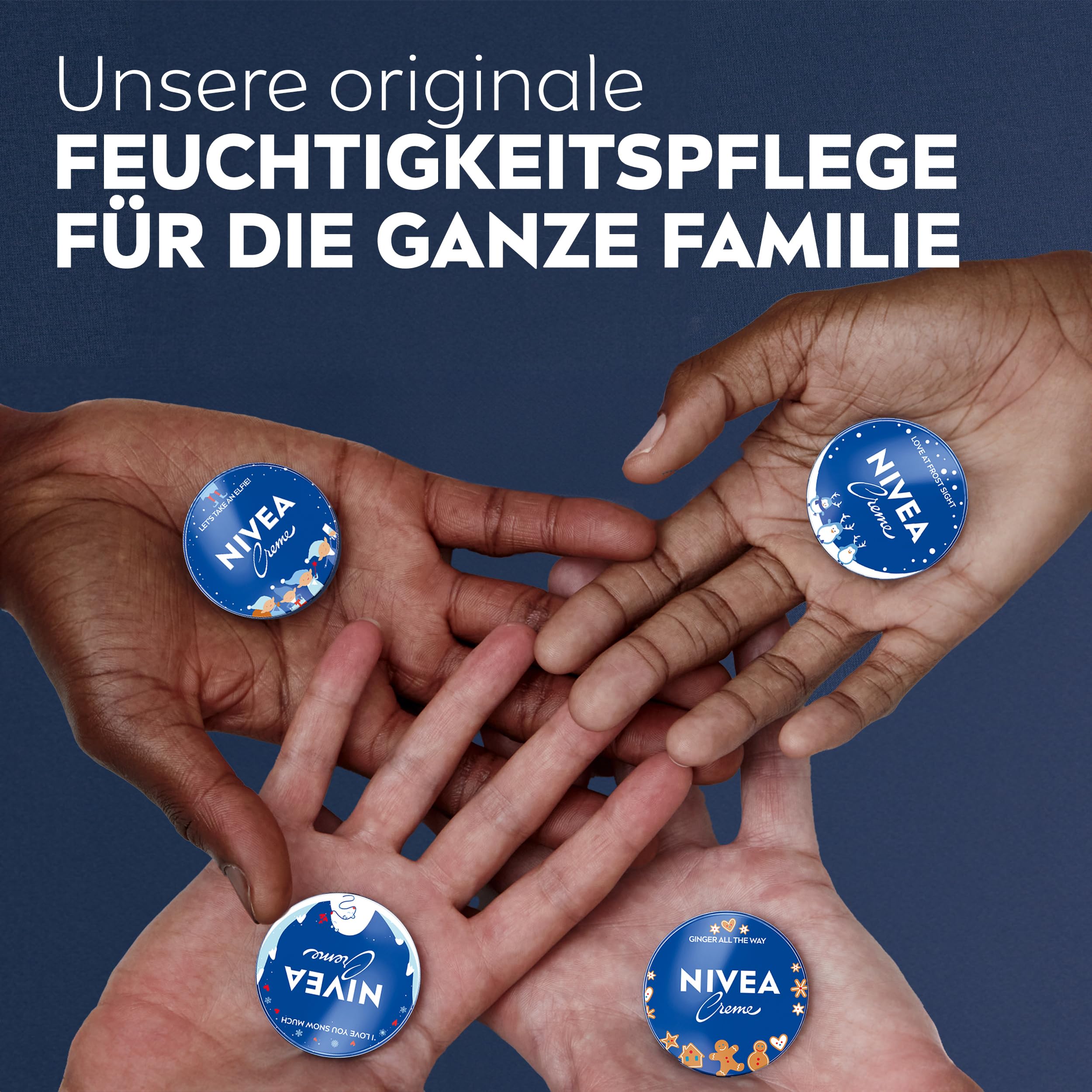 NIVEA Creme Dose Universalpflege, klassische Feuchtigkeitscreme für alle Hauttypen, reichhaltige Hautpflege mit hautverwandtem Eucerit (150 ml) 6