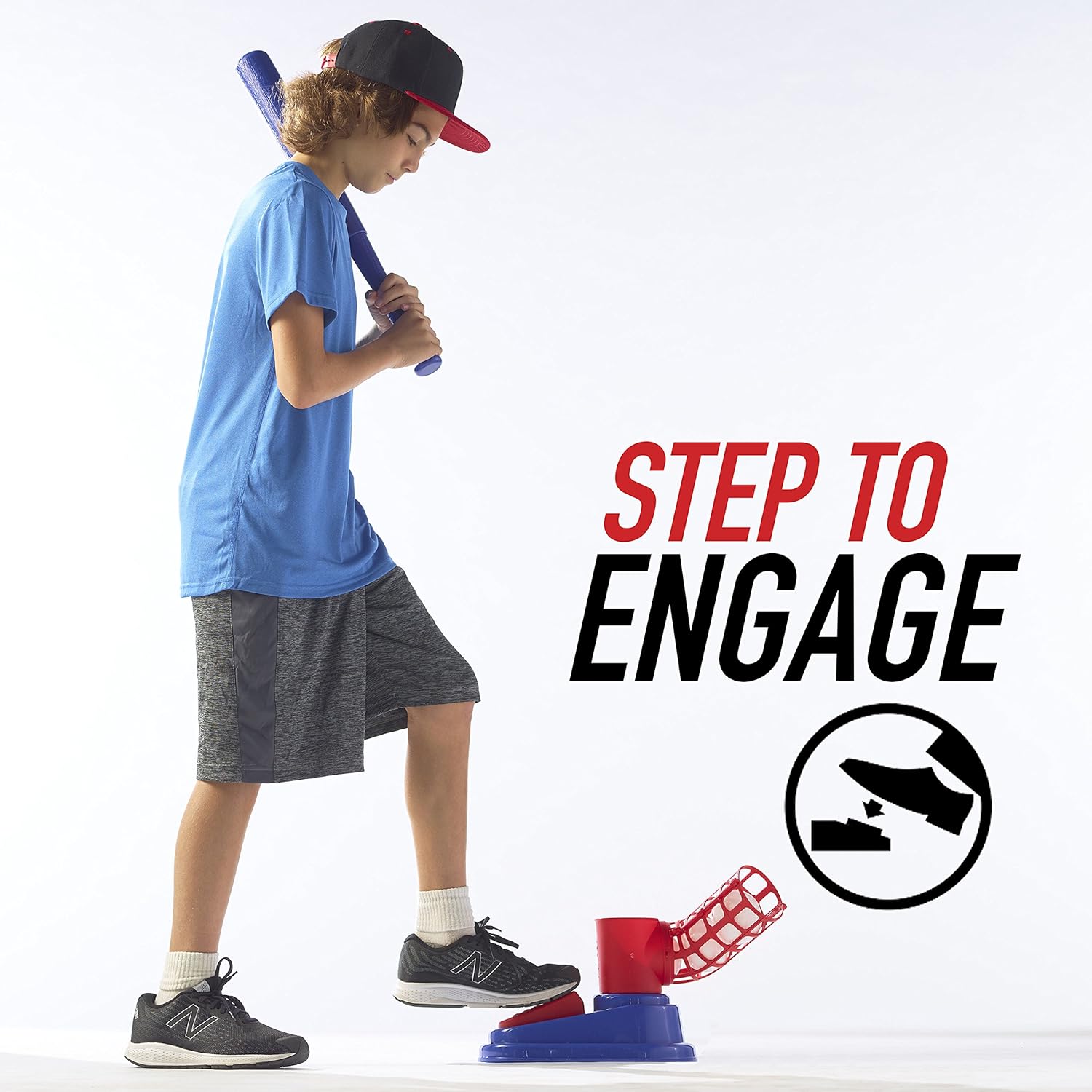 Franklin Sports MLB Baseball Pop A Pitch - Includes 25 Inch Collapsible Plastic Bat and 3 Plastic Baseballs: Toys & Games