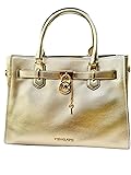 Michael Kors Medium Hamilton Satchel Metallic
