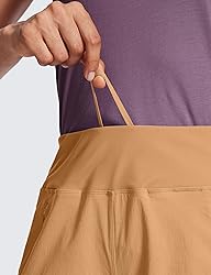 CRZ YOGA Women's Lightweight Mid Rise Hiking Shorts