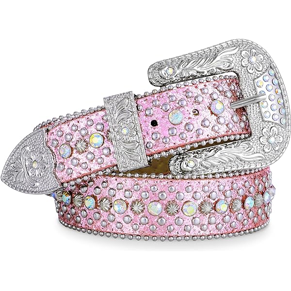 Amazon.com: Western Rhinestone Silver Studded Faux Fur 