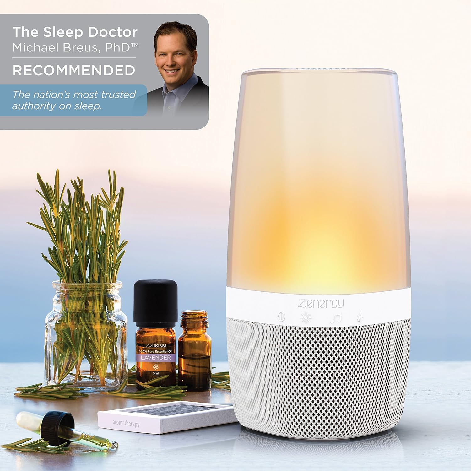 ihome zenergy aroma bluetooth therapy speaker with lighting