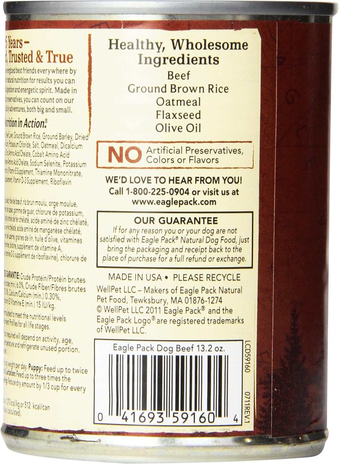 eagle pack canned dog food