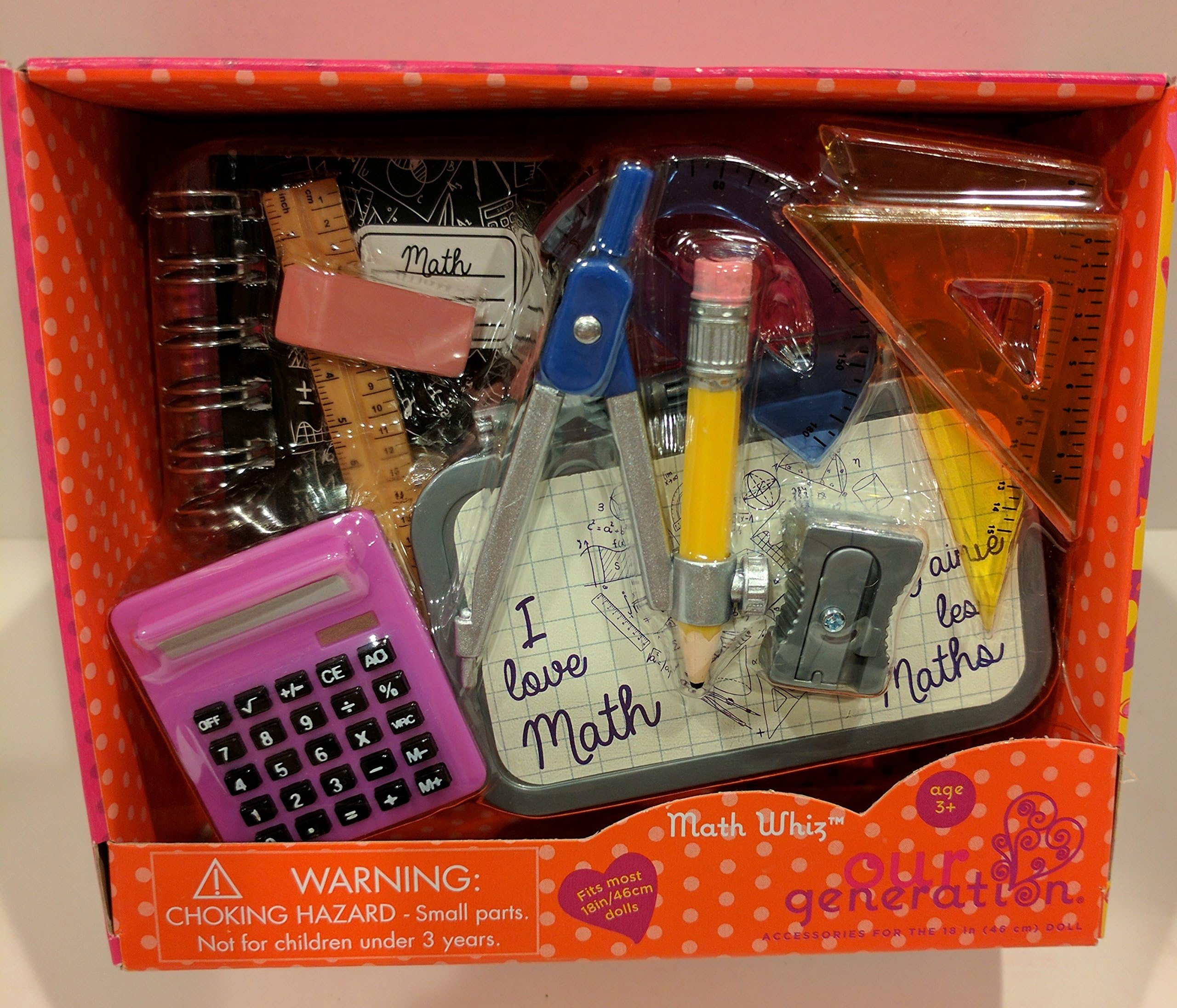 Our Generation Math Whiz 18 Doll Accessories STEM School Supplies