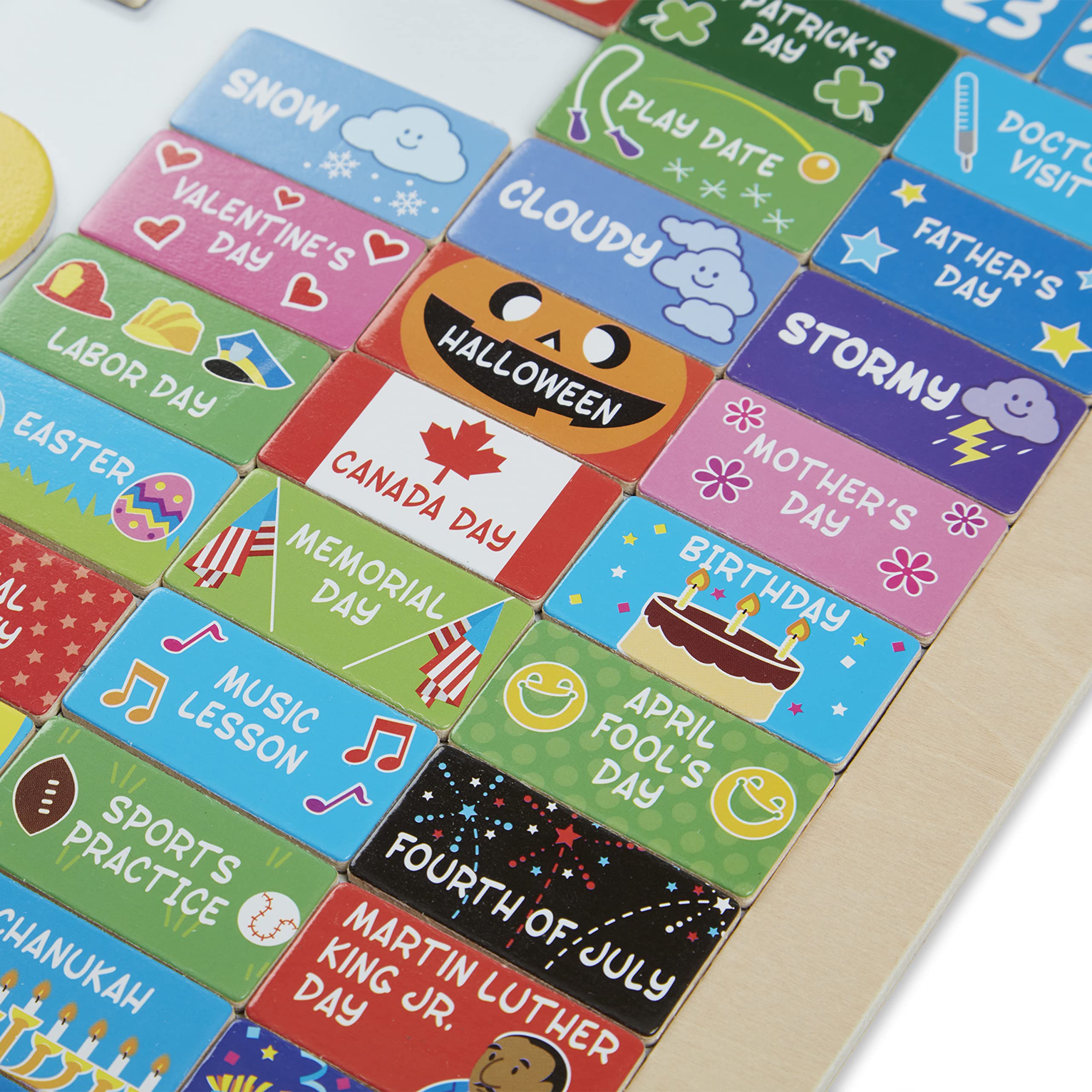 Melissa & Doug My First Daily Magnetic Calendar - Activities Calendar for Kids, Weather and Seasons Calendar for Preschoolers and Kids Ages 3+