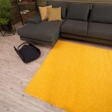 THE RUGS Living Room Rug Shaggy Soft 30 mm 120x170 Yellow view 7