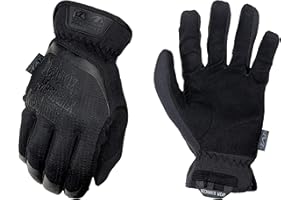 Mechanix Wear FastFit Tactical Gloves - Heavy Duty Lightweight Multipurpose Gloves - Flexible Grip & Reinforced Palm - Touchscreen Capable - Large - Covert Black