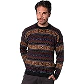 Gamboa Alpaca Sweater for Men Light and Softness Wool Pullover Crewneck Knitted Fall Winter Sweaters