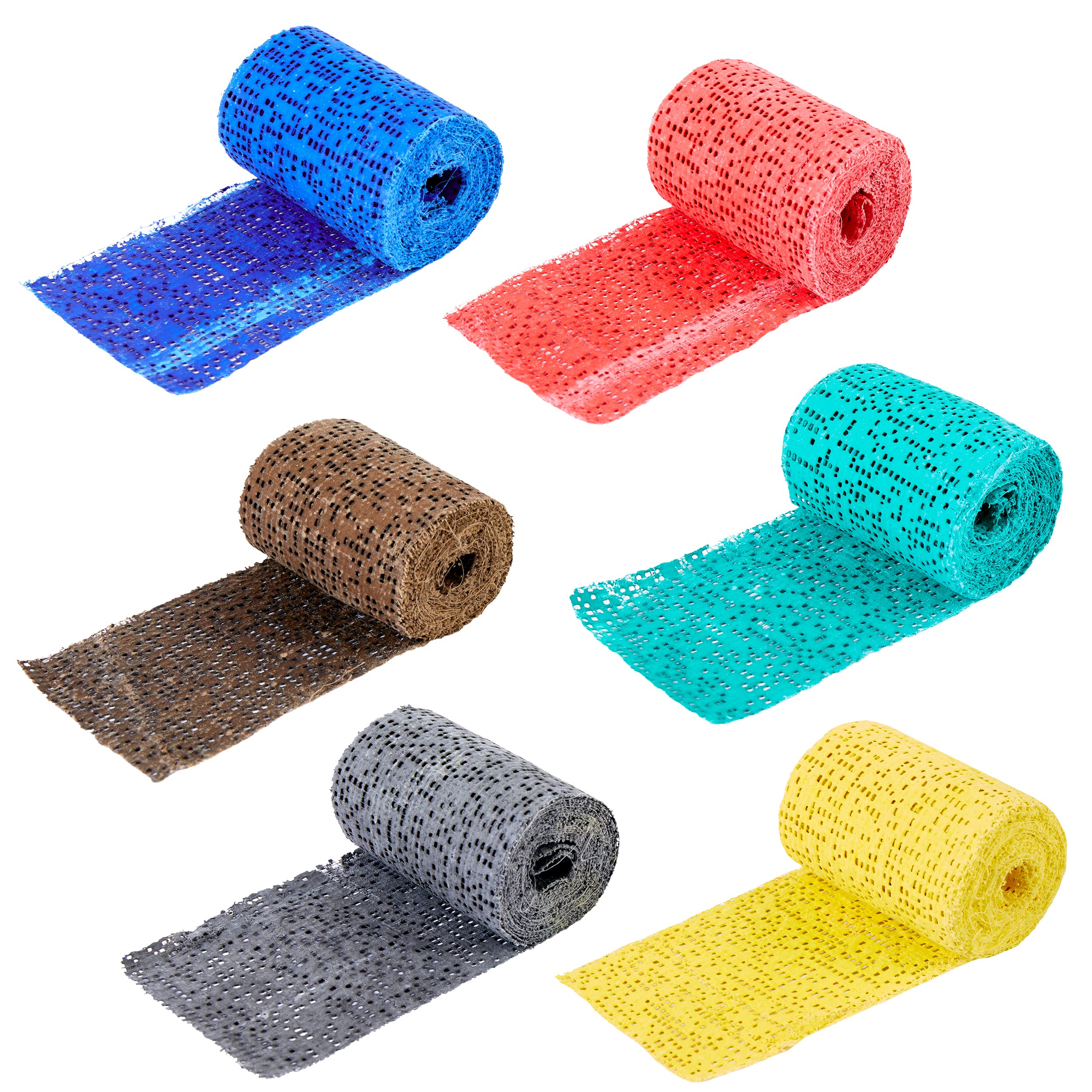 Creativity Inspired Coloured Modrock Pack, 48 Rolls, 60mm x 2m, Assorted Colours, Sculpture Crafts, Ideal for Hobbyists and Professional Crafters, Adults & Kids