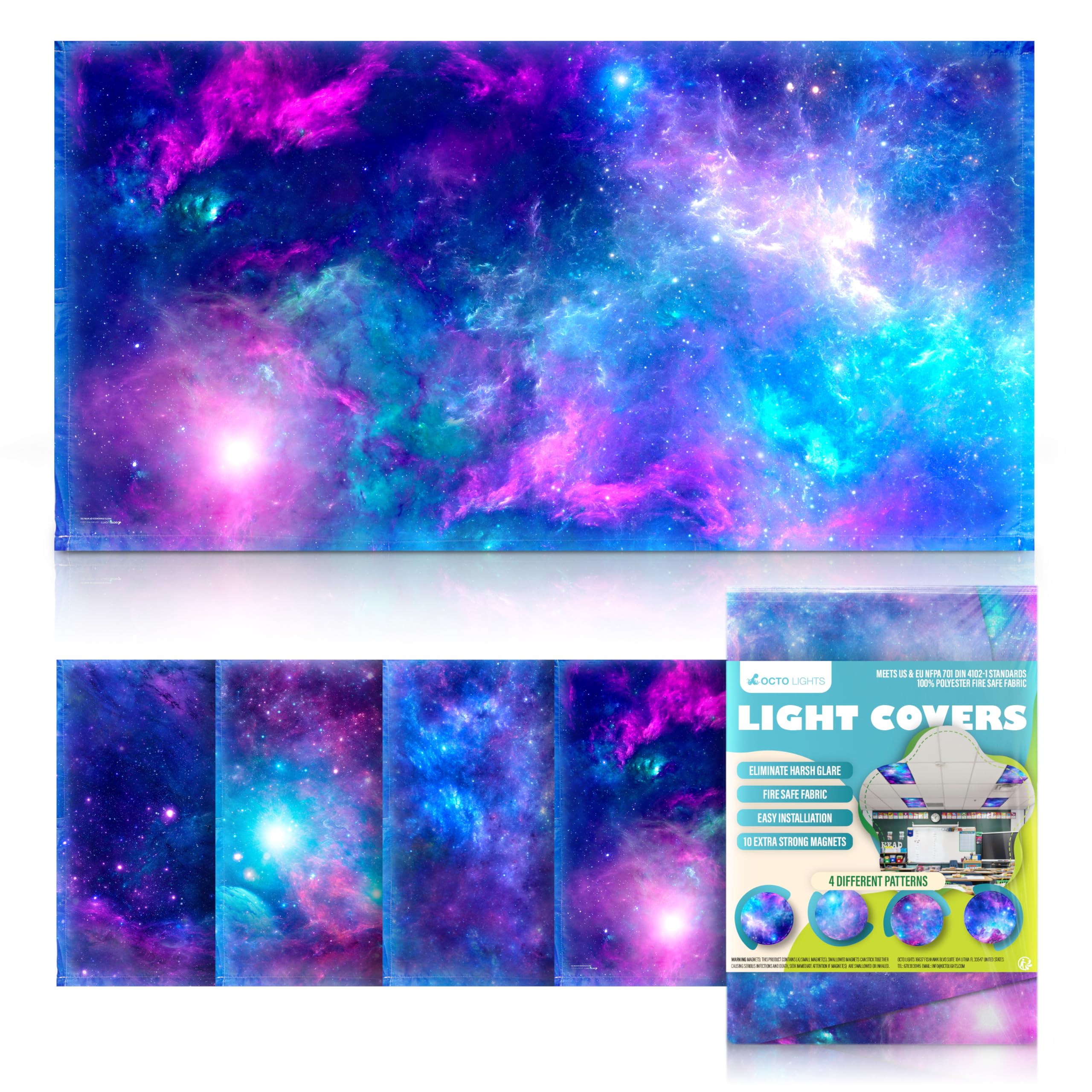 Magnetic Fluorescent Light Covers for Ceiling