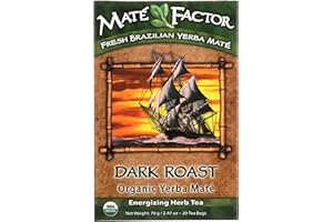The Mate Factor Organic Yerba Mate Dark Roast - 20 Tea Bags