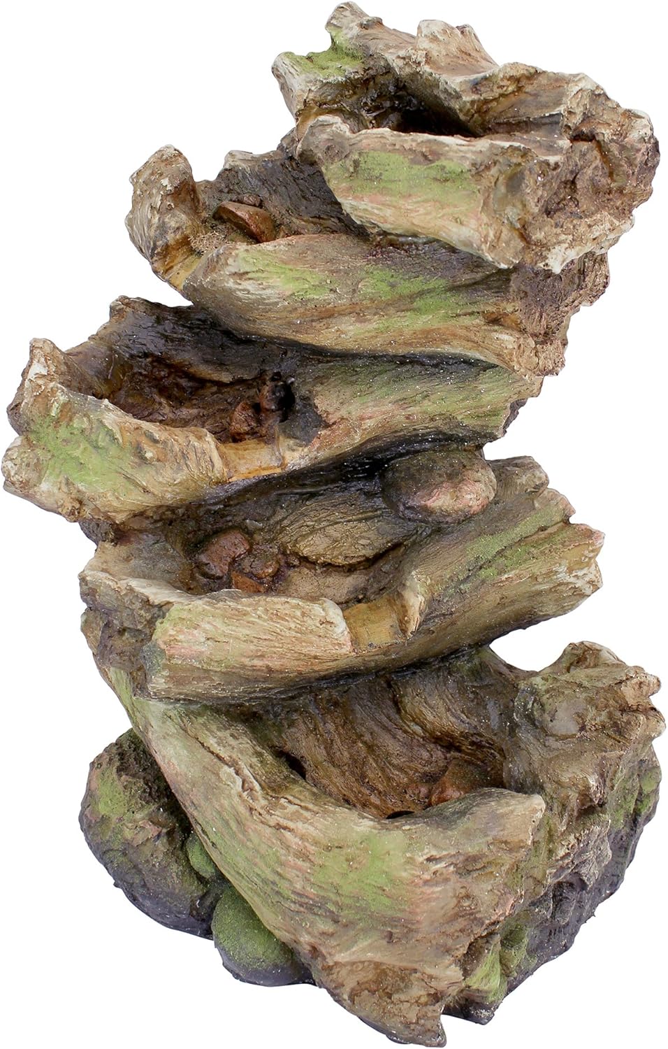Water Fountain with LED Light - Mesquite Falls Garden Decor Fountain - Outdoor Water Feature: Garden & Outdoor