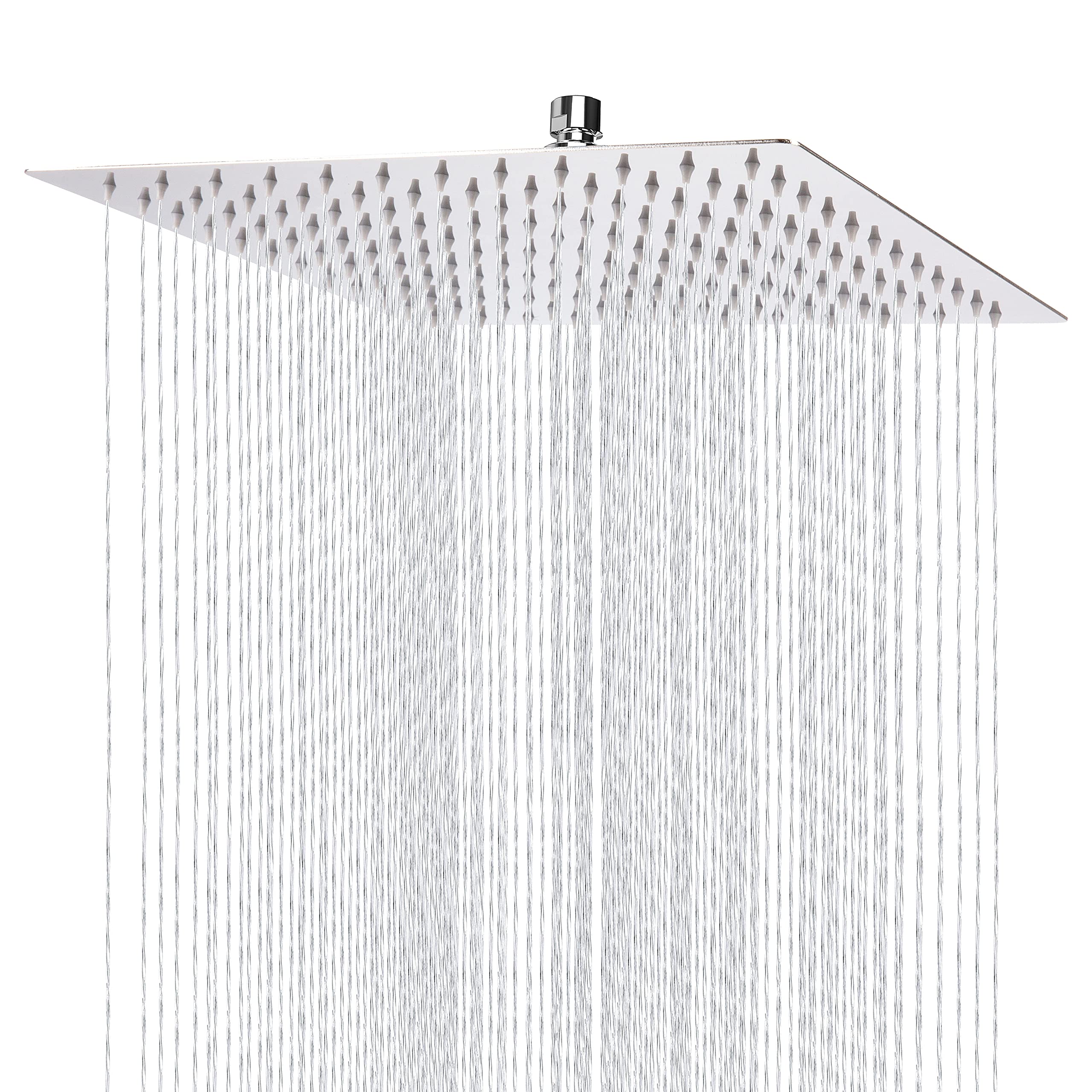 Rain Shower Head - Markcco 12'' Large Rainfall Shower Head Made of 304 Stainless Steel - Perfect Replacement for Your Bathroom Square Shower Heads (Chrome)