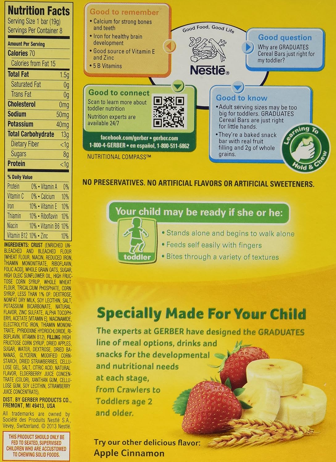 gerber graduates cereal bars