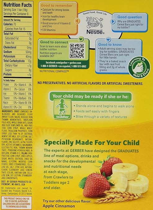 gerber cereal bars