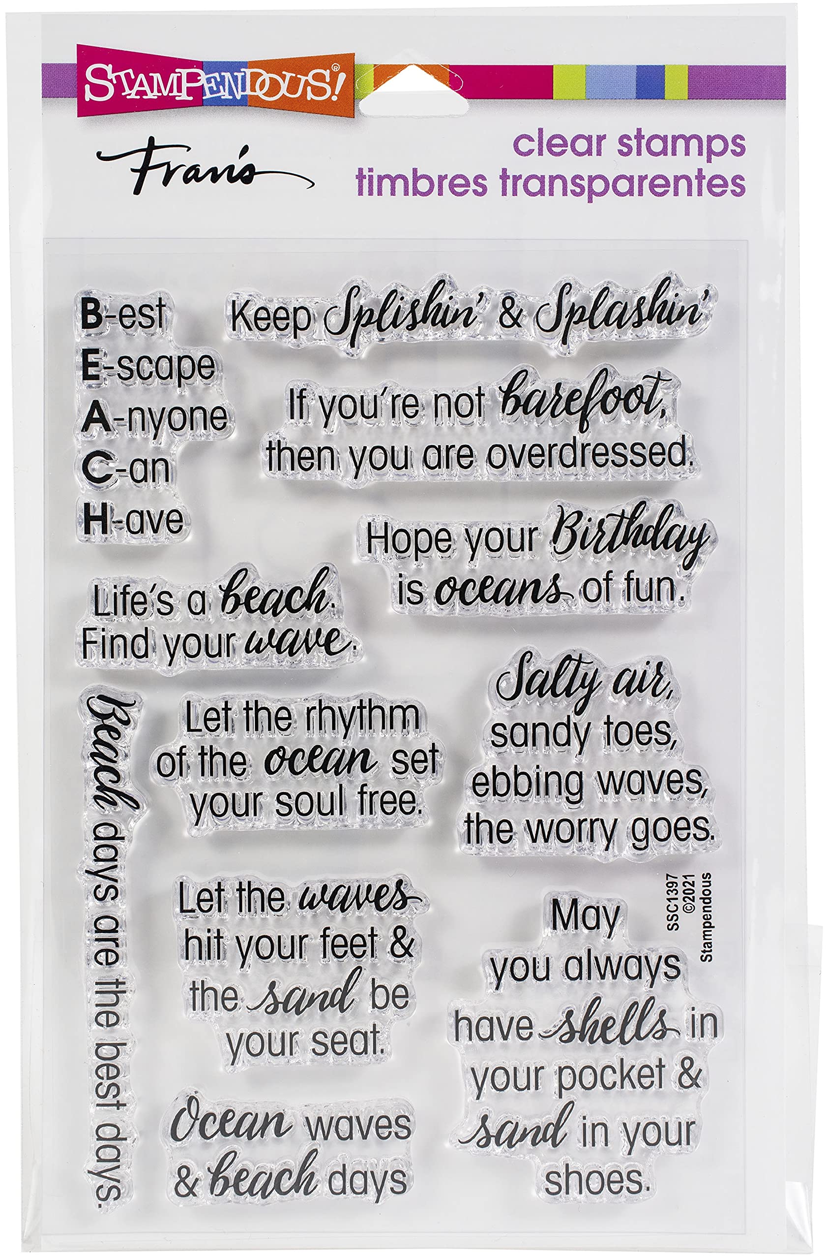 Ocean Sayings Perfectly Clear Stamps Set