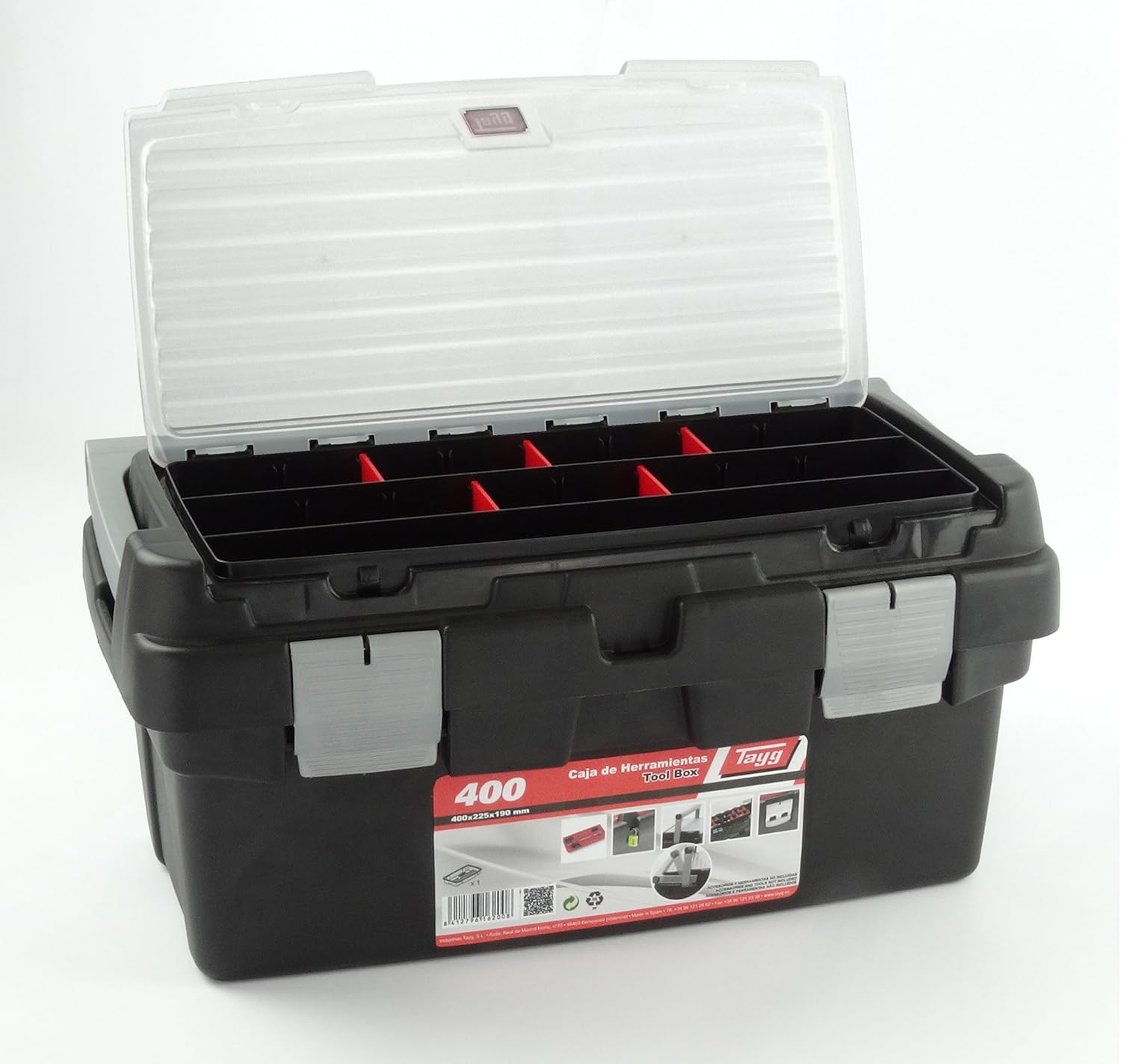 Tayg 400 Caja herramientas, 400 x 225 x 190 mm: Amazon.es: Bricolaje y herramientas