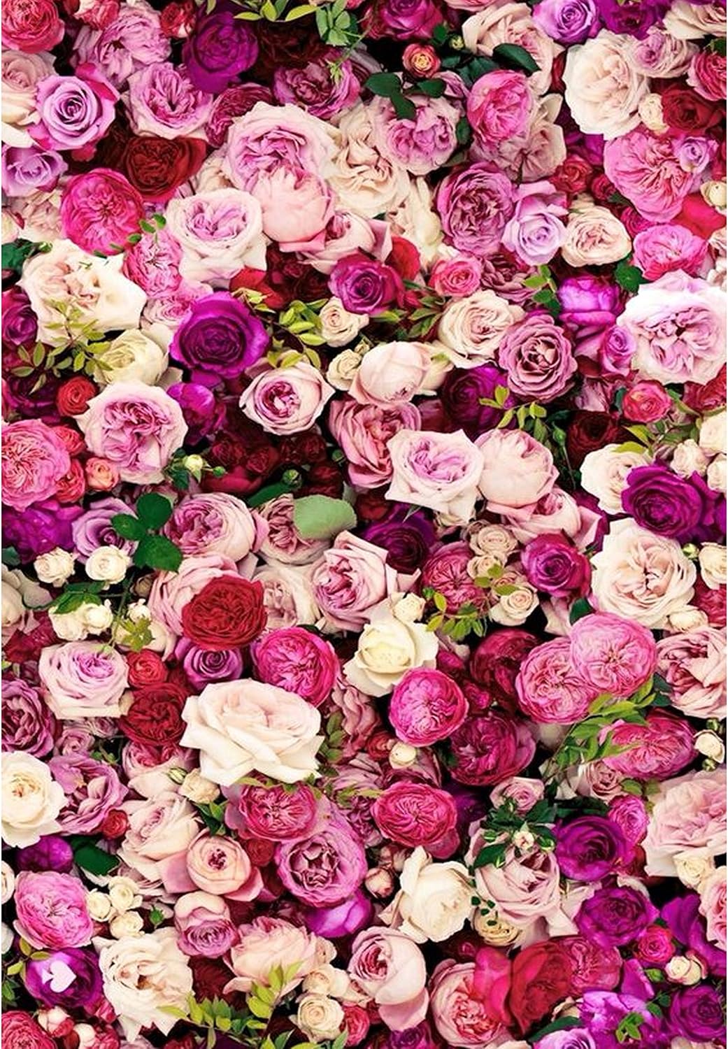 Pink Rose Flower Wallpaper Edible Decor Icing Sheet Cake Toppers Decorations Amazon Co Uk Kitchen Home